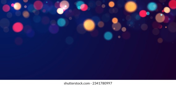 Colorful Bokeh background. Vector bokeh lights
