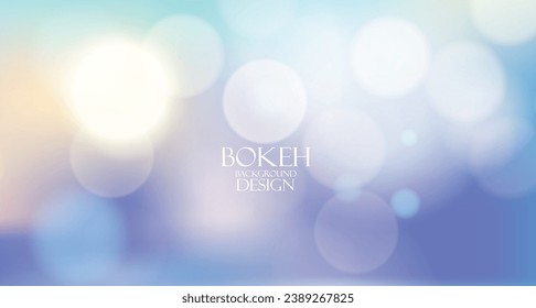 Colorful bokeh light background design