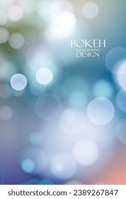 Colorful bokeh light background design
