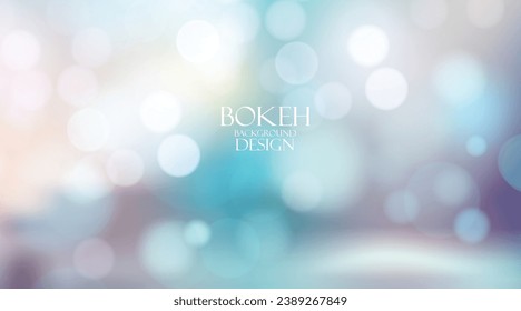 Colorful bokeh light background design