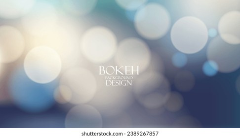 Colorful bokeh light background design