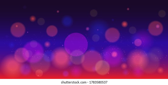 Colorful bokeh light design background template vector