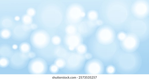 Colorful Bokeh Lights on Blue Background. Vector Illustration Of Wallpaper Backdrop For Party, Holiday, Festival. vektor