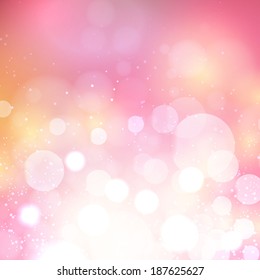 Colorful bokeh vector background