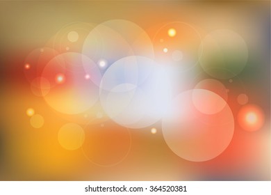 Colorful bokeh vector background