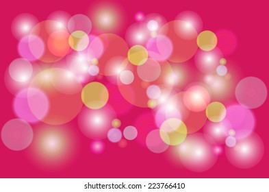 Colorful of bokeh.Vector illustration