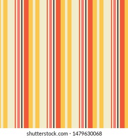 Colorful bold stripe seamless pattern in yellow, orange, coral, off white and black. Great for textiles, home decor, pool and beach textiles, awnings, fashion accessories and summer fashion.