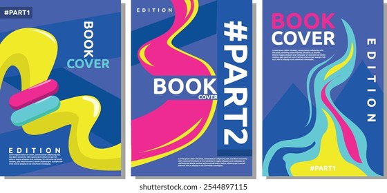 colorful book cover design template