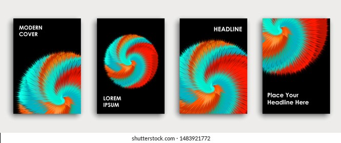 Colorful book cover page design. Abstract background. Paint explosion. Poster, corporate business annual report, a4 brochure, creative magazine mockup. Bright brush strokes. Multi-colored vector.