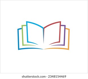 diseño de libro colorido símbolo de icono vector ilustración