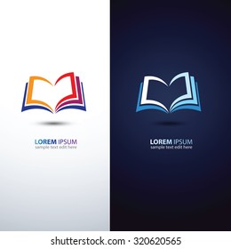 colorful book icon,vector illustration