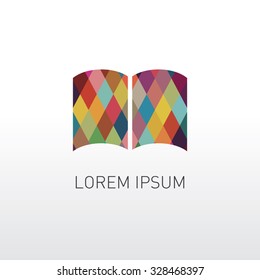 colorful book logo