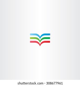 colorful book logo icon element sign symbol