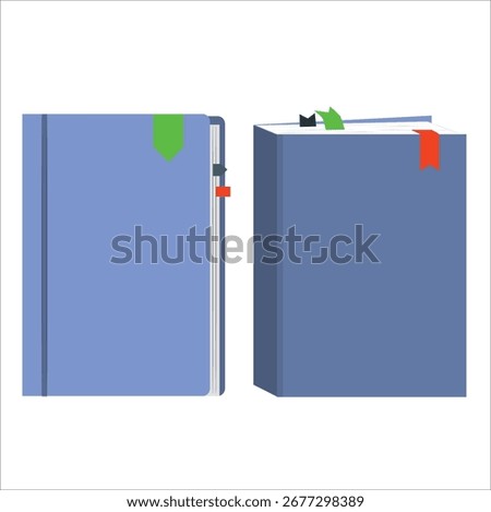 colorful book pile, book stack icon, isolated on white background. 3d book stack icon in vector illustration. Books vector art illustration, stack. 7