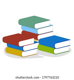 Diseño De Ilustración Colorida De Pistas De Libros, Adecuado Para Diseños Temáticos Educativos
