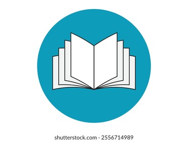 Colorful Book Stack with Open Pages , Creative Vector Illustration for Schools, Universities, and Literary Events Promotion