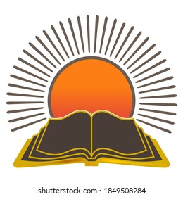colorful book and sun logo concept.

logo concept with an open book on which there is a shining sun, this concept is suitable for educational institutions, libraries, and the like.