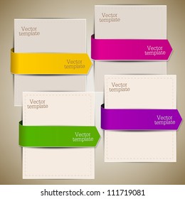Colorful bookmarks and arrows for text