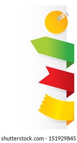  	 colorful bookmarks design elements
