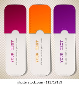 Marcadores coloridos con lugar para el texto
