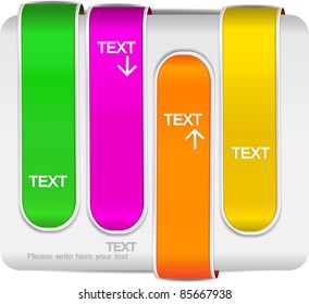 Colorful bookmarks for speech