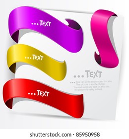 Marcadores coloridos para el texto