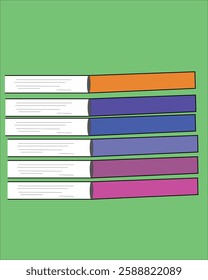 Colorful books with colorful background