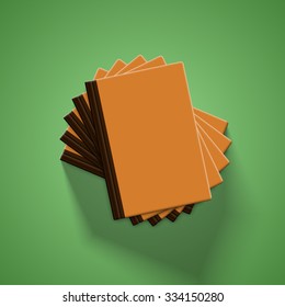 Colorful books, vector