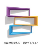 colorful bookshelves (shadows are transparent)