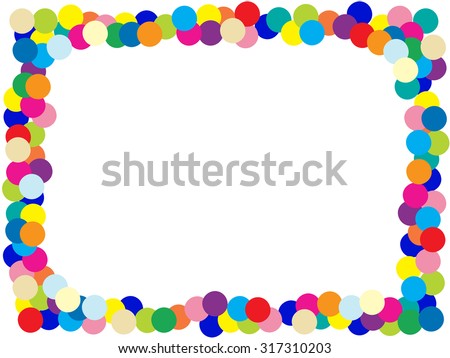 Colorful Border Stock Vector (Royalty Free) 317310203 - Shutterstock