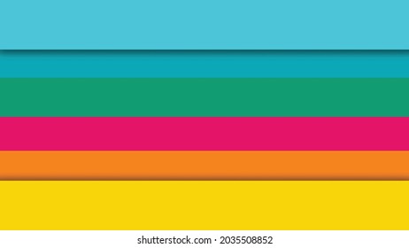 Colorful border banner poster background. Rainbow color flag. Pride month banner. Colorful stripes wallpaper. Editable vector illustration