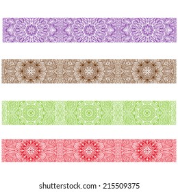 Colorful borders for background and design