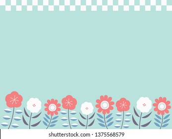 colorful botanical frame 