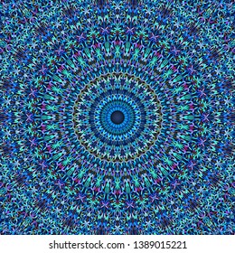 Colorful botanical garden mandala pattern wallpaper - tribal abstract vector yoga background graphic