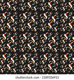 Colorful Botanical Garden Pattern Design 