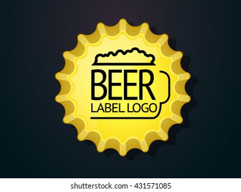 Colorful bottle cap vector