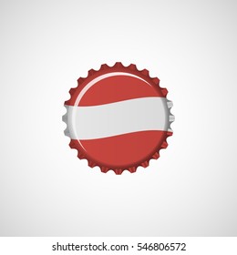 Colorful bottle cap vector