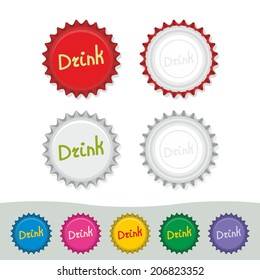 Colorful Bottle Caps
