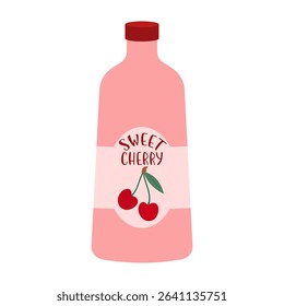 Colorful bottles and cans of various fruit drinks and beverages. Summer cold soft drinks and fruit juice