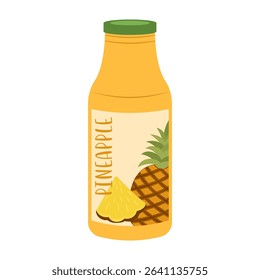 Colorful bottles and cans of various fruit drinks and beverages. Summer cold soft drinks and fruit juice