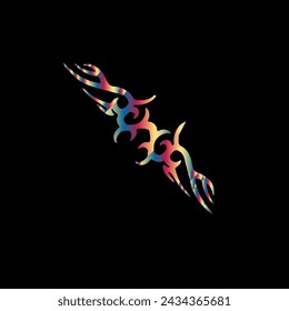 colorful bow in front of the background