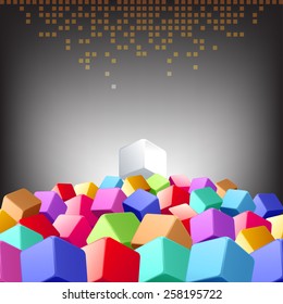 colorful box concept texture and background vector