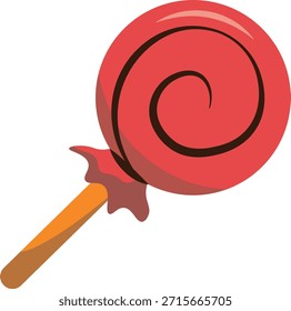 bunte Box verpackt Süßigkeiten Logo, süße Lebensmittel-Illustration. geeignet für Poster und Web-Icon