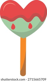 Caja colorida envuelta en el logotipo del caramelo, ilustración de la comida dulce. conveniente para el cartel y el icono del Web
