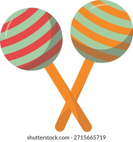 Caja colorida envuelta en el logotipo del caramelo, ilustración de la comida dulce. conveniente para el cartel y el icono del Web