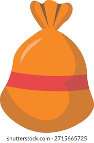 Caja colorida envuelta en el logotipo del caramelo, ilustración de la comida dulce. conveniente para el cartel y el icono del Web