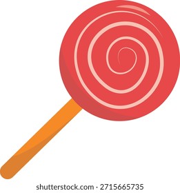 Caja colorida envuelta en el logotipo del caramelo, ilustración de la comida dulce. conveniente para el cartel y el icono del Web