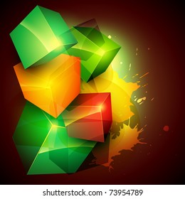 colorful boxes eps10 vector background