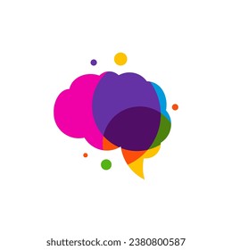 Farbige Design-Vektorgrafik des Brain-Logos. Vorlage für Creative Brain Logo-Konzepte