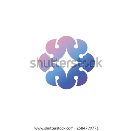 colorful brain logo with spark - technology logo - spark logo